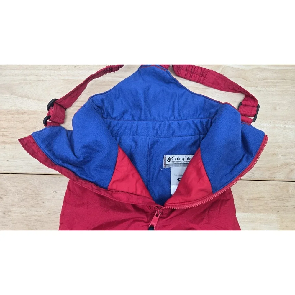 Columbia Toddler Snow Pants Bib Size 3T Insulated Red